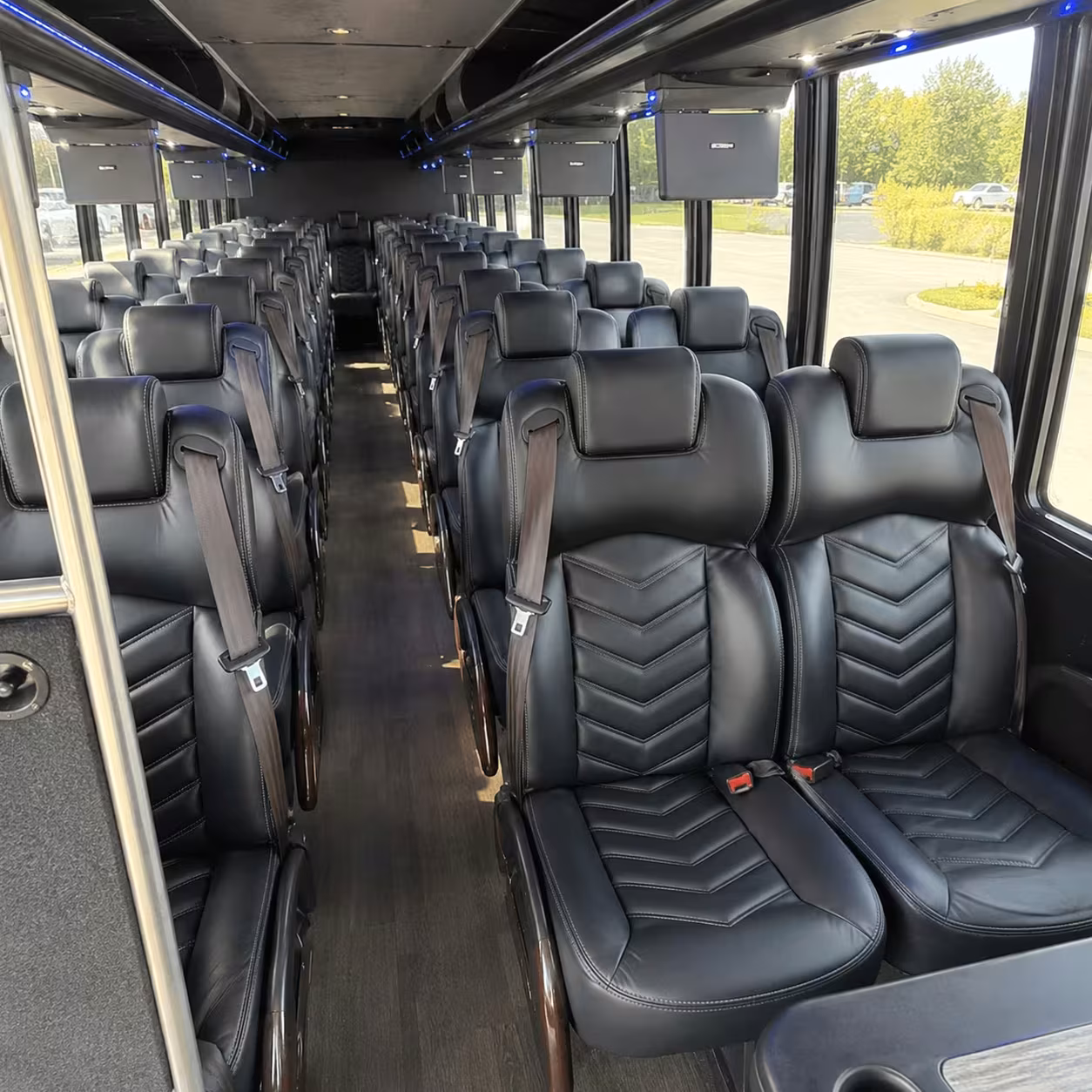 28 passenger minibus interior