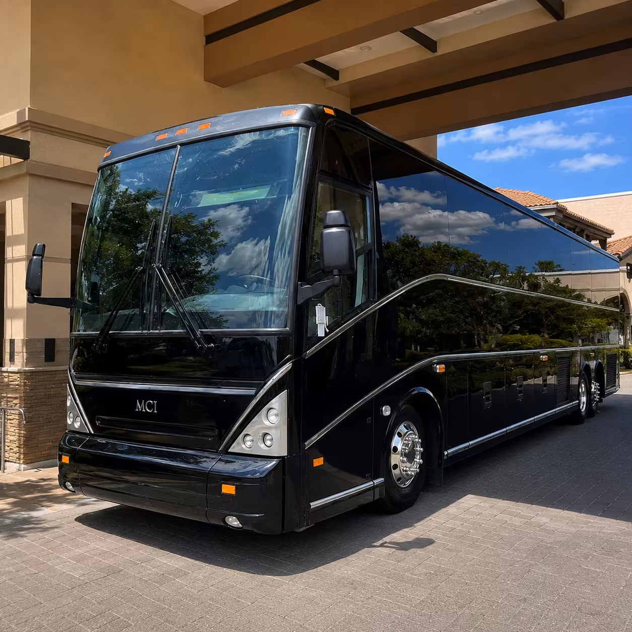 rent turlock sporting event charter buses with one form