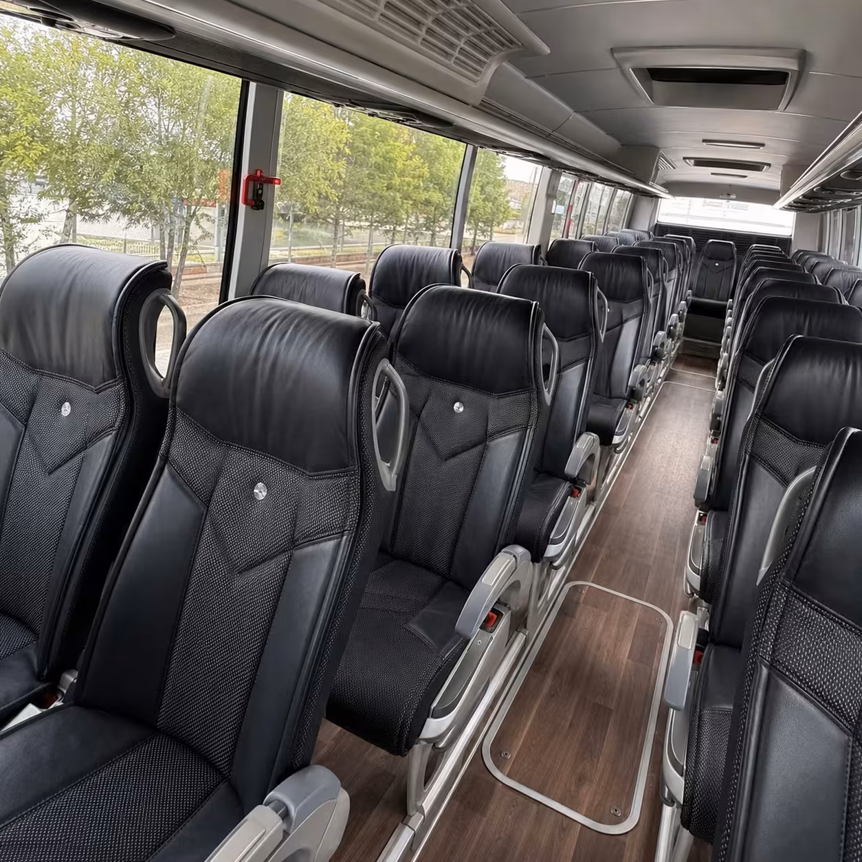 turlock charter bus rental interior